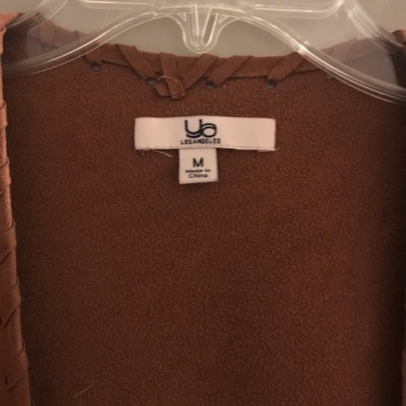 Brown Fringe Vest - Picture 1 of 3